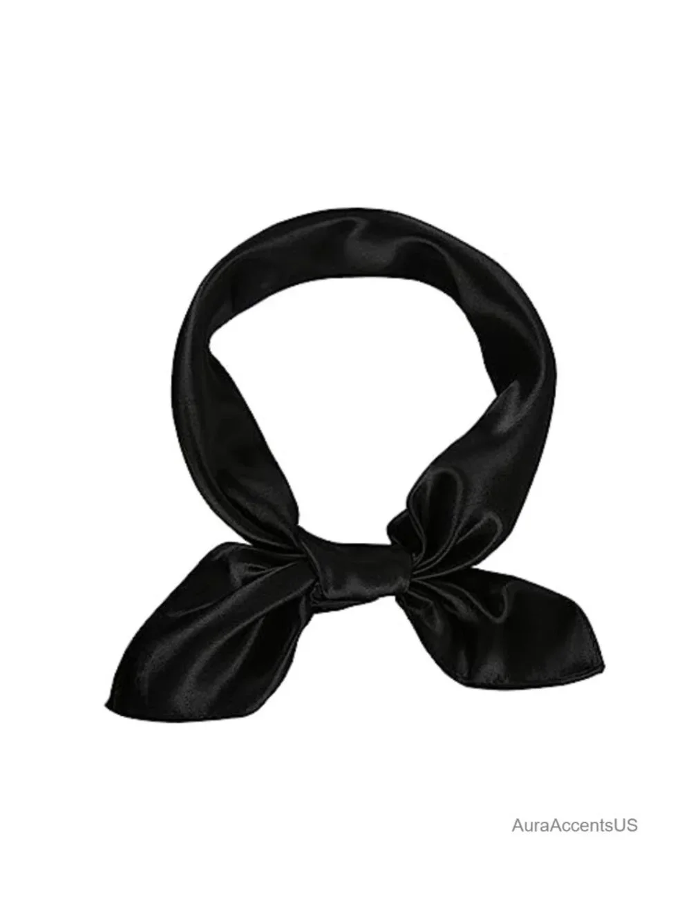 Square Satin Scarf Wrap Ribbon Neck Scarves Retro Costume